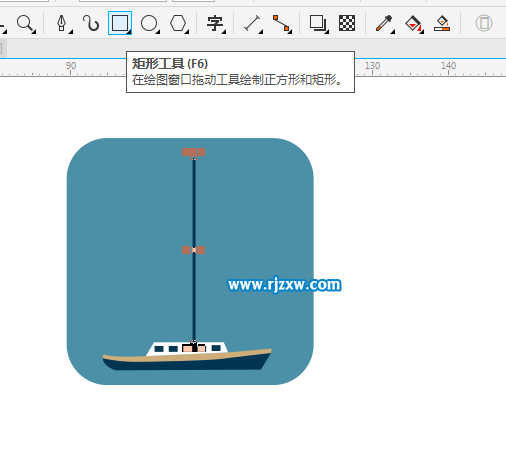 CorelDRAW X8怎么設(shè)計(jì)帆船圖案呢？