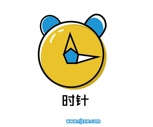 時針APP簡易圖標怎么設計