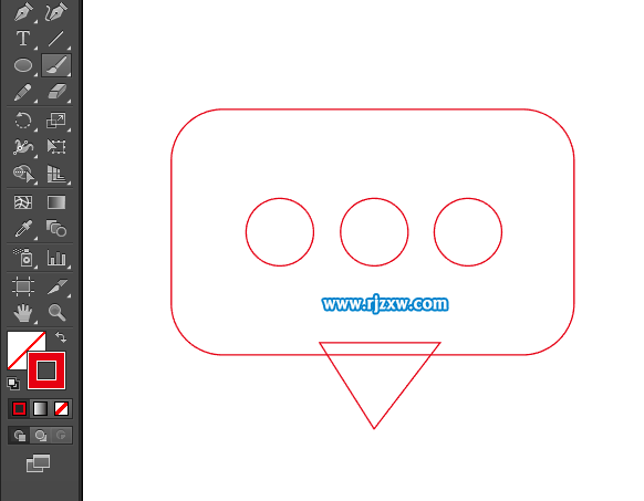 卡通簡易APP信息圖標怎么用AI設計