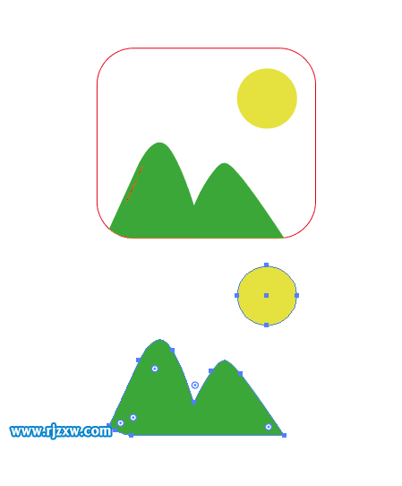 可愛(ài)卡通的照片APP圖標(biāo)怎么用AI設(shè)計(jì)