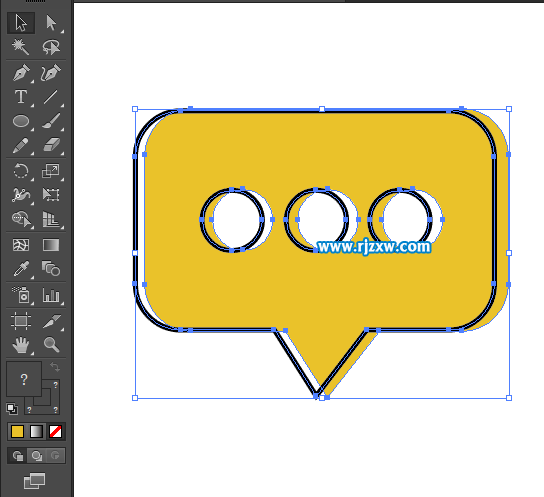 卡通簡易APP信息圖標怎么用AI設計