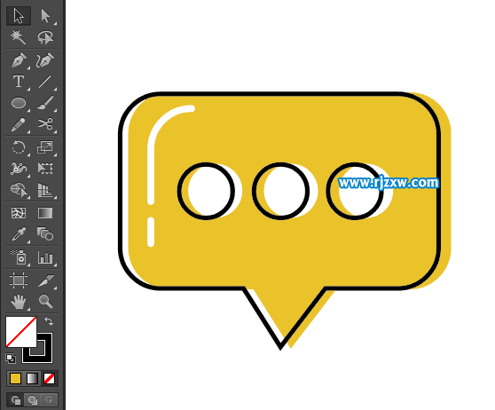 卡通簡易APP信息圖標怎么用AI設計