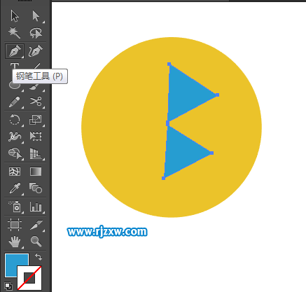 卡通藍牙圖標AI制作教程