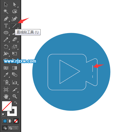 精彩視頻APP圖標怎么用AICC設計出來