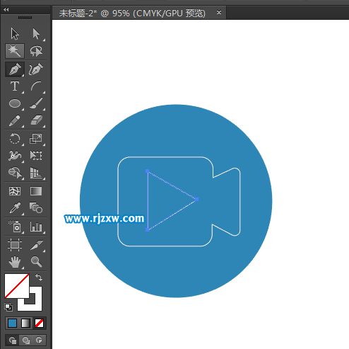 精彩視頻APP圖標怎么用AICC設計出來