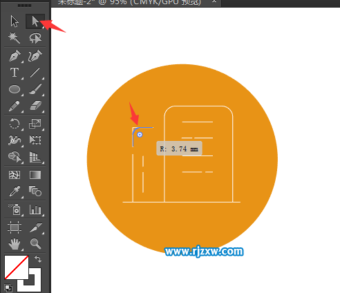 房屋租售圖標怎么用AI設計出來