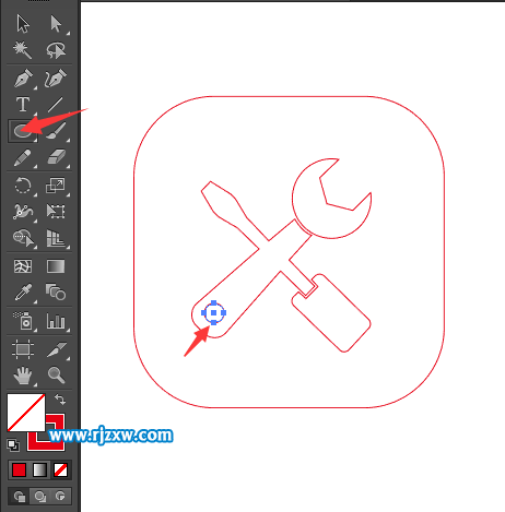 維修費圖標怎么用AI設計出來