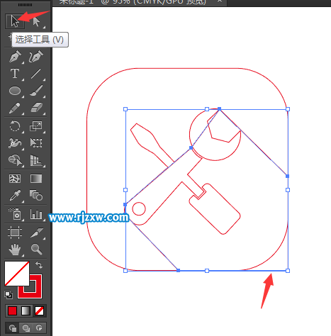 維修費圖標怎么用AI設計出來