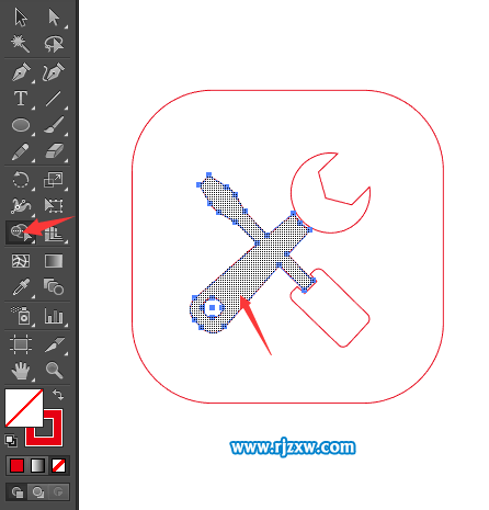 維修費圖標怎么用AI設計出來