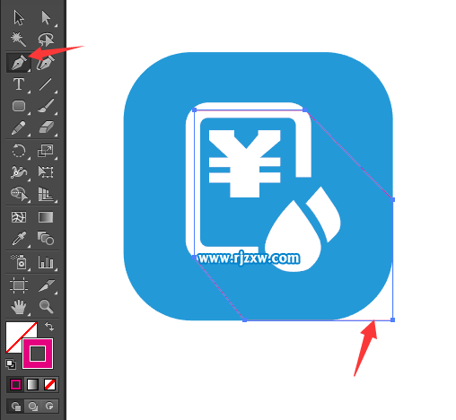 水費(fèi)圖標(biāo)怎么用AI設(shè)計(jì)出來(lái)
