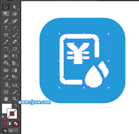 水費(fèi)圖標(biāo)怎么用AI設(shè)計(jì)出來(lái)