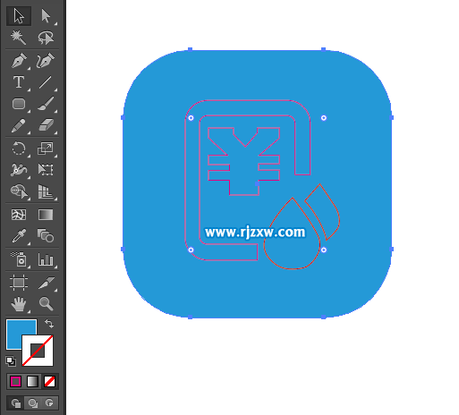 水費(fèi)圖標(biāo)怎么用AI設(shè)計(jì)出來(lái)
