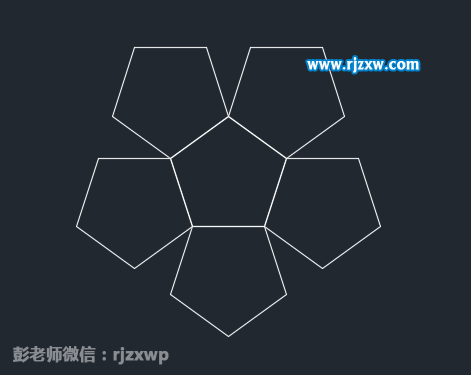 CAD怎么以邊畫多邊形。