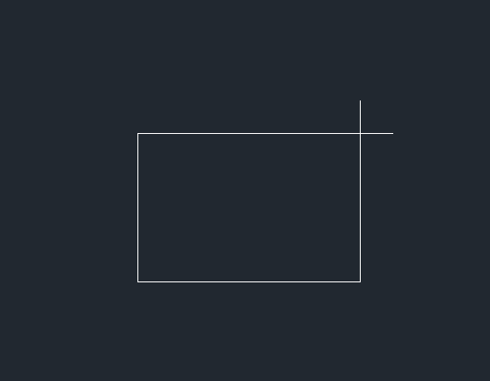 CAD倒角的矩形改直角的方法