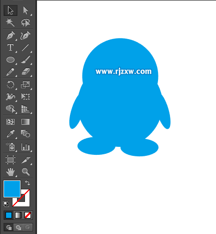 怎么用AI查找路徑來合并企鵝圖標