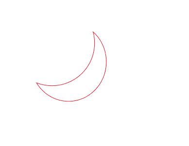 怎么用AI減去頂層來(lái)剪出月亮圖形