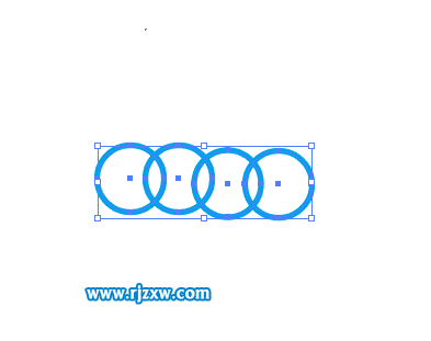 怎么用ai編組快捷鍵來群組四個圓圈
