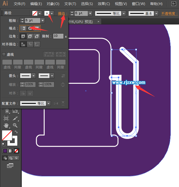 AI怎么設置油站圖標教程