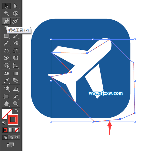Illustrator鋼筆工具繪制交通費圖標教程