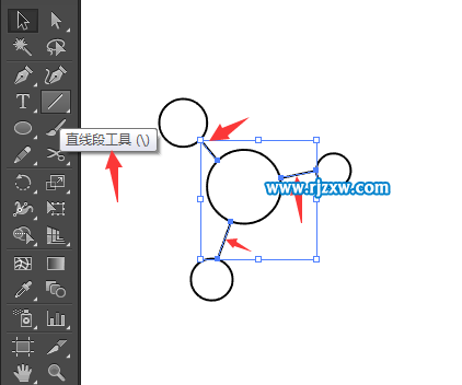 illustrator橢圓工具設計我要分銷符號教程