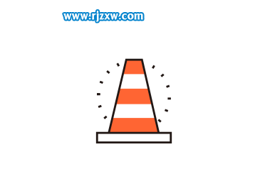 CDR怎么制作橡膠路錐的圖標