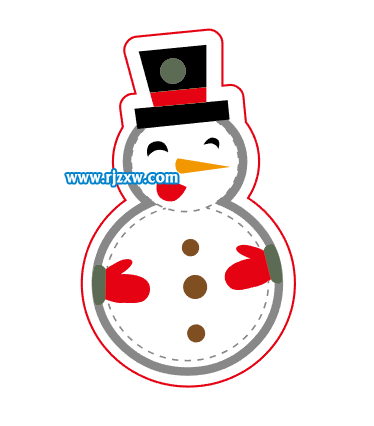 Illustrator雪人制作方法