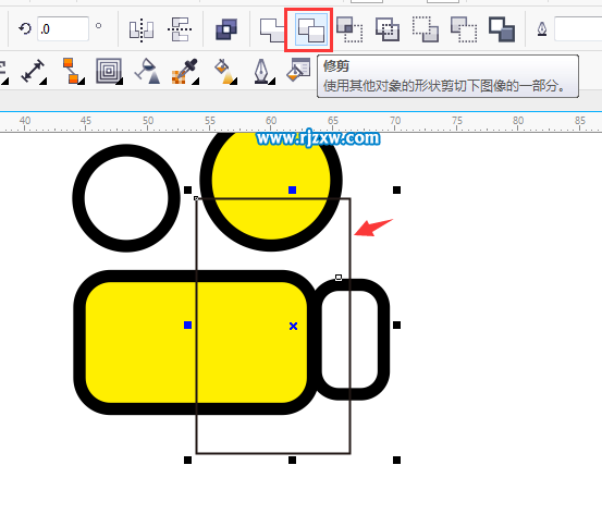 簡單用CDRX7制作卡通放映機圖標