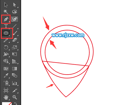 AI怎么制作商店到家的路徑圖標