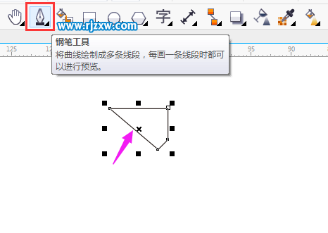 CDR制作彩帶圖標