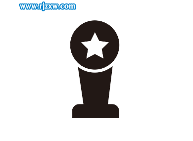 CorelDRAW制作獎(jiǎng)杯黑白圖標(biāo)