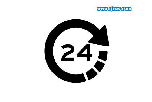 Illustrator設計24小時服務圖標教程