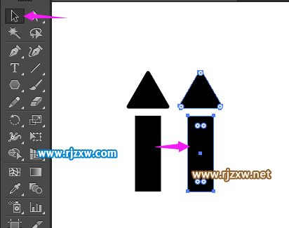 illustrator制作外箱絲印的勿倒標志
