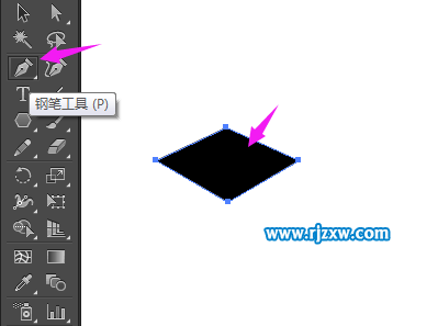 illustrator鋼筆工具制作小心輕放圖標