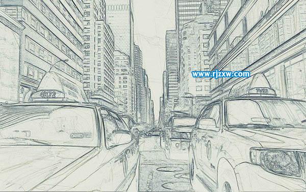 ps把照片變成素描效果