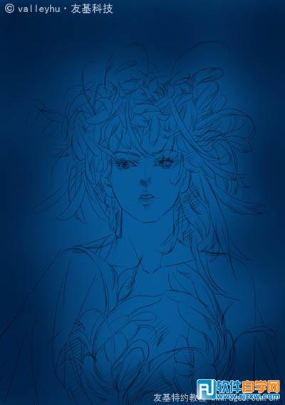 PS手繪漂亮的羽毛