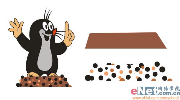 用CoreldrawX7設計時尚風格的鼴鼠