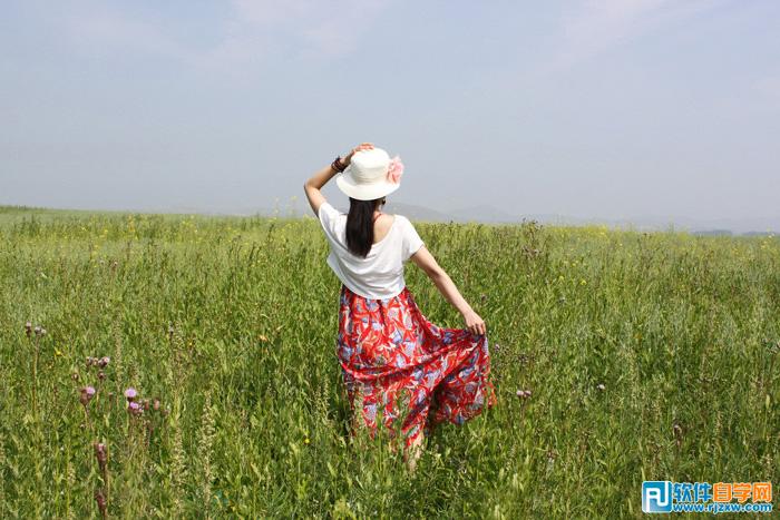 教你怎么用PS給同事照片調(diào)些秋季暖色霞光