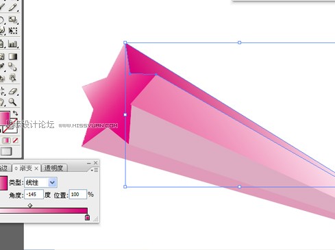 教你怎么用Illustrator制作沖擊的立體五角星