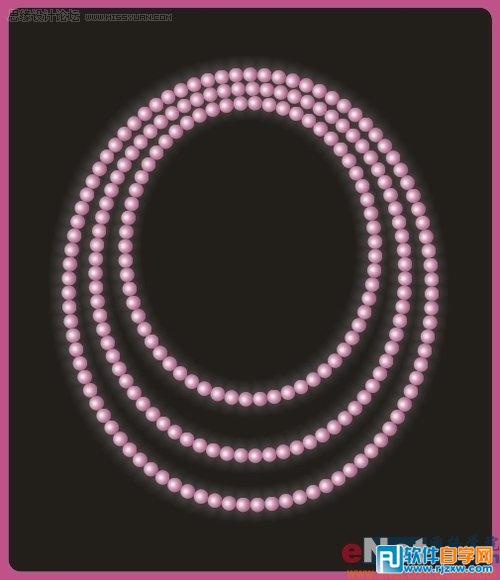 怎么用Coreldraw繪制珍珠項鏈