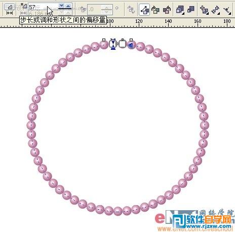 怎么用Coreldraw繪制珍珠項鏈