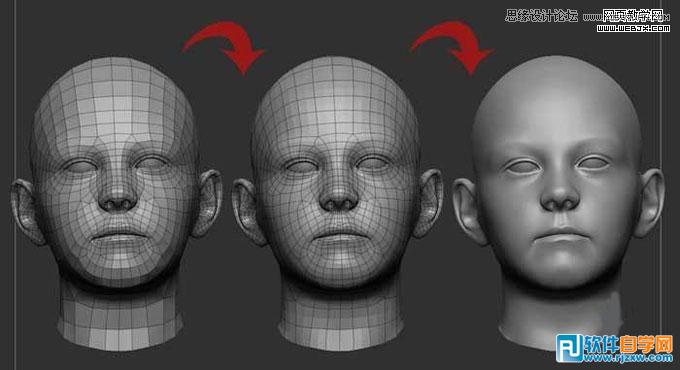 教你用3DMAX制作憂愁的Petra女孩建模教程