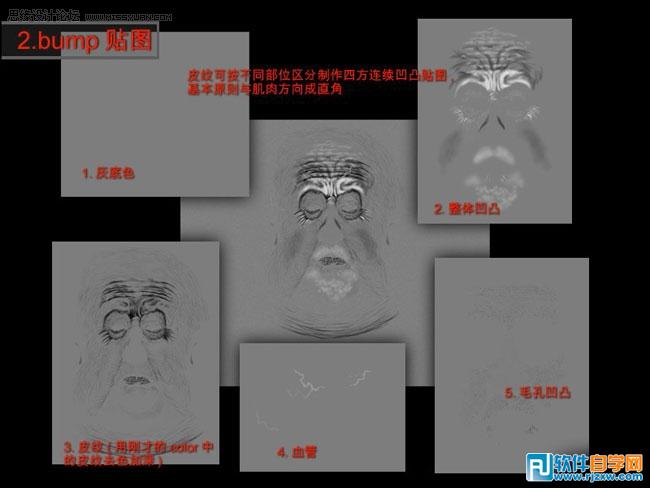 教你用3DMAX制作人物角色復雜貼圖講解