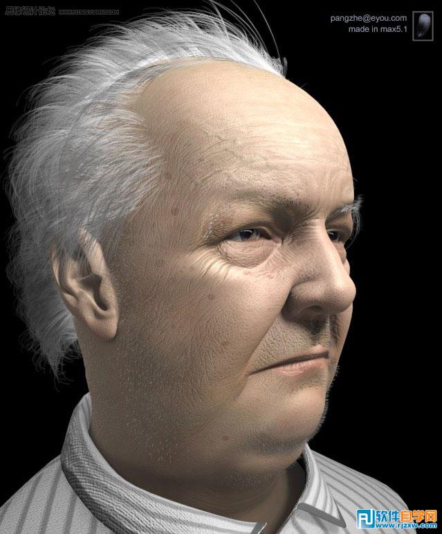 教你用3DMAX制作人物角色復雜貼圖講解