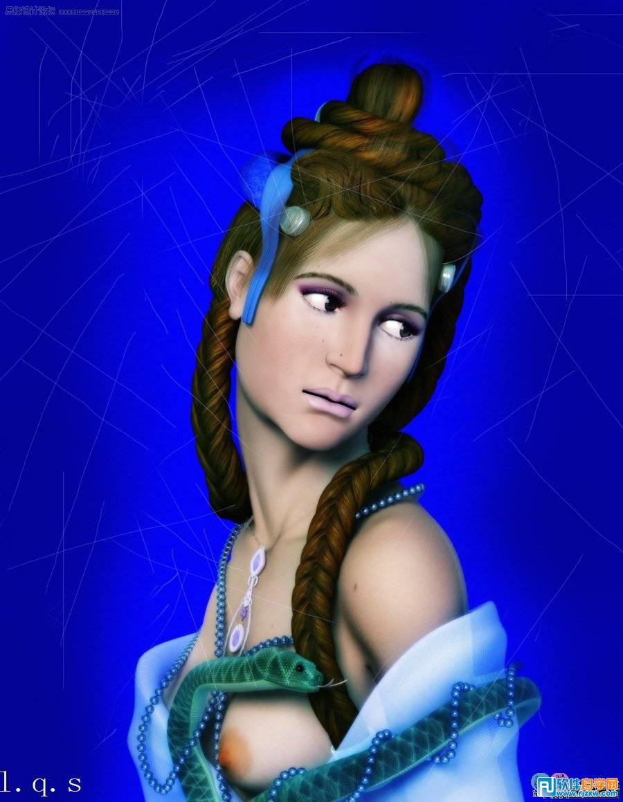 教你怎么用3dsMax制作美女實例過程