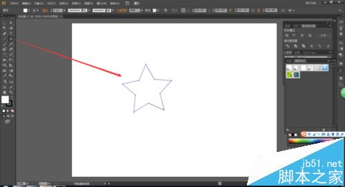 AI怎么繪制圓角的紅色五角星