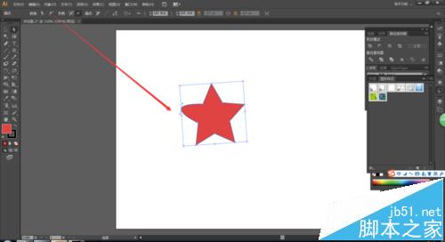 AI怎么繪制圓角的紅色五角星