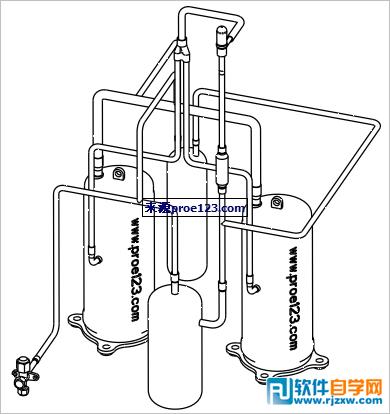 Proe工程圖管道中心線顯示配置選項