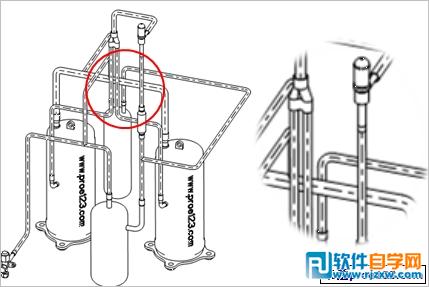 Proe工程圖管道中心線顯示配置選項