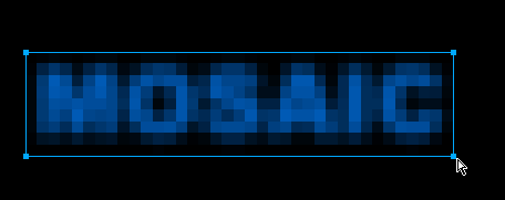 Fireworks制作馬賽克特效的文字效果