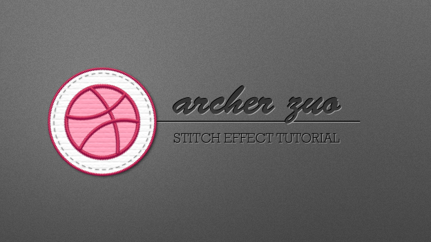 用Illustrator制作帶有針線縫制效果的LOGO實例